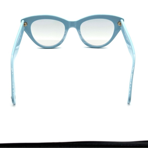 Garrett Leight GLCO Women's Dottie Poblu Powder Blue Cat Eye Sunglasses New - Picture 3 of 5